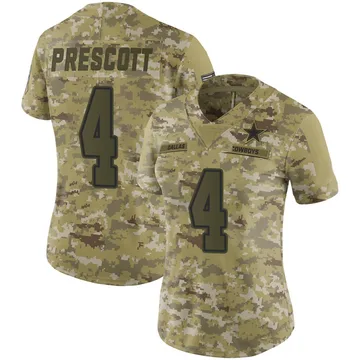 women's dallas cowboys dak prescott nike navy game jersey