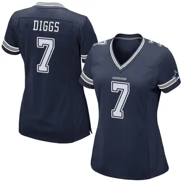 Women's Nike Dallas Cowboys Trevon Diggs Navy Team Color Jersey - Game